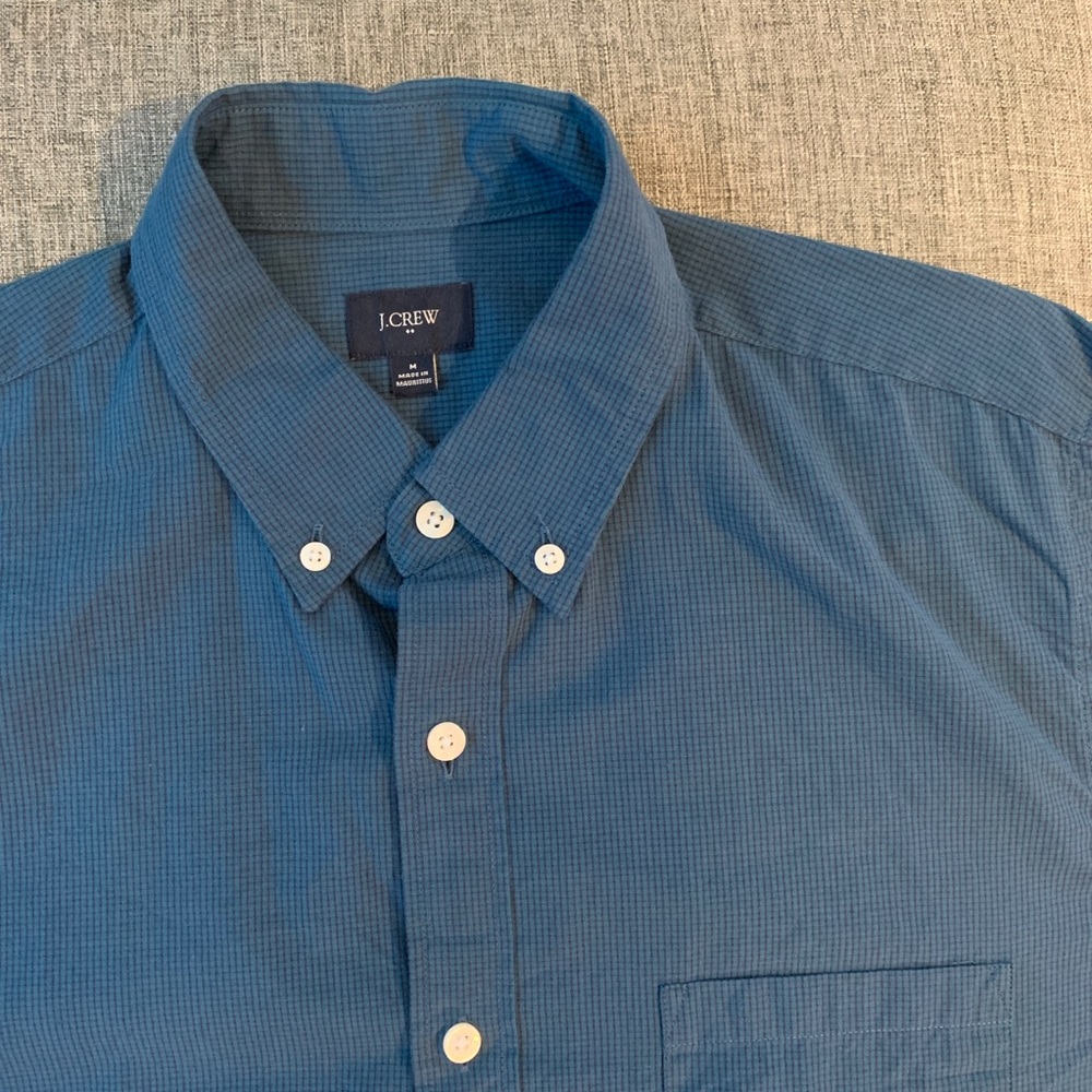 J.Crew Men’s Washed Gingham Button-up